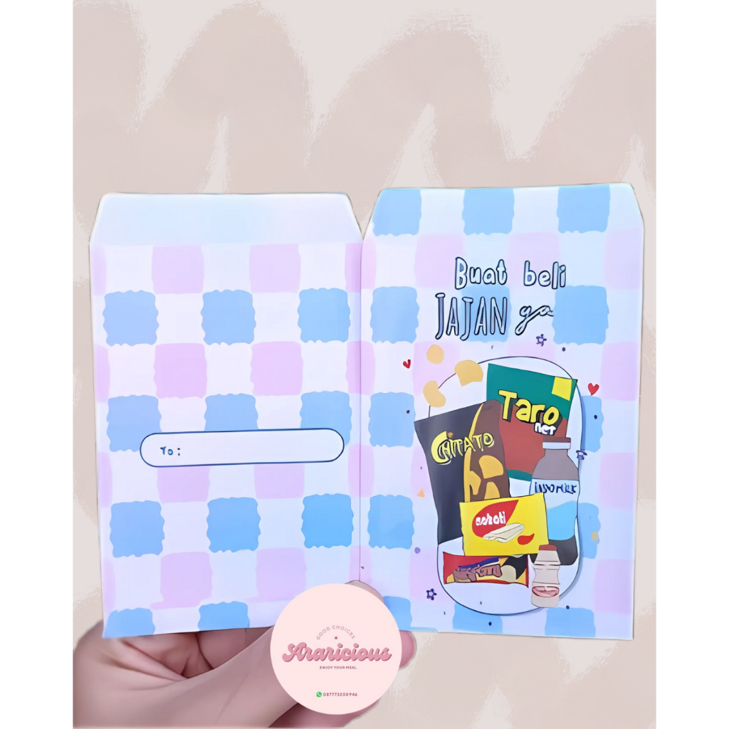 

ISI 10 PCS - GROSIR AMPLOP LEBARAN MEDIUM 2025 | DESAIN LUCU & EKSKLUSIF (JAJANAN)