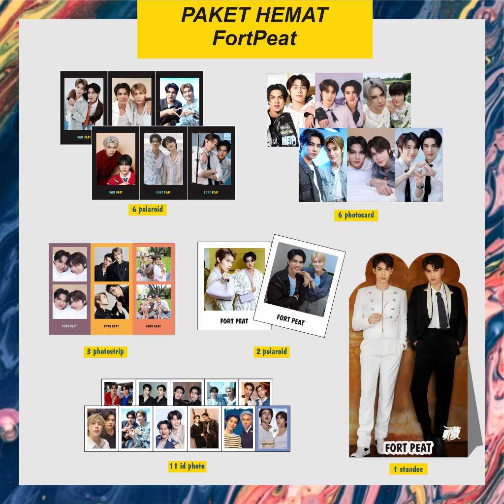 PAHE PAKET HEMAT THAI ( FORTPEAT - FORT THITHIPONG PEAT WASUTHORN ) THAILAND polaroid, bunting flag,