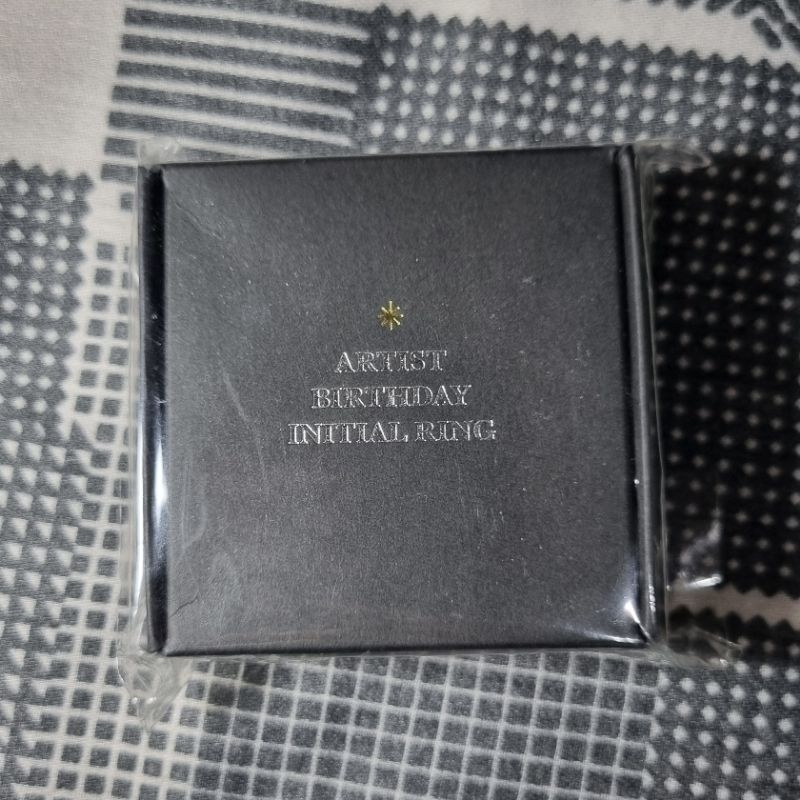 JAEMIN NCT DREAM BIRTHDAY INITIAL RING SILVER STERLING 925 SPECIAL EDITION