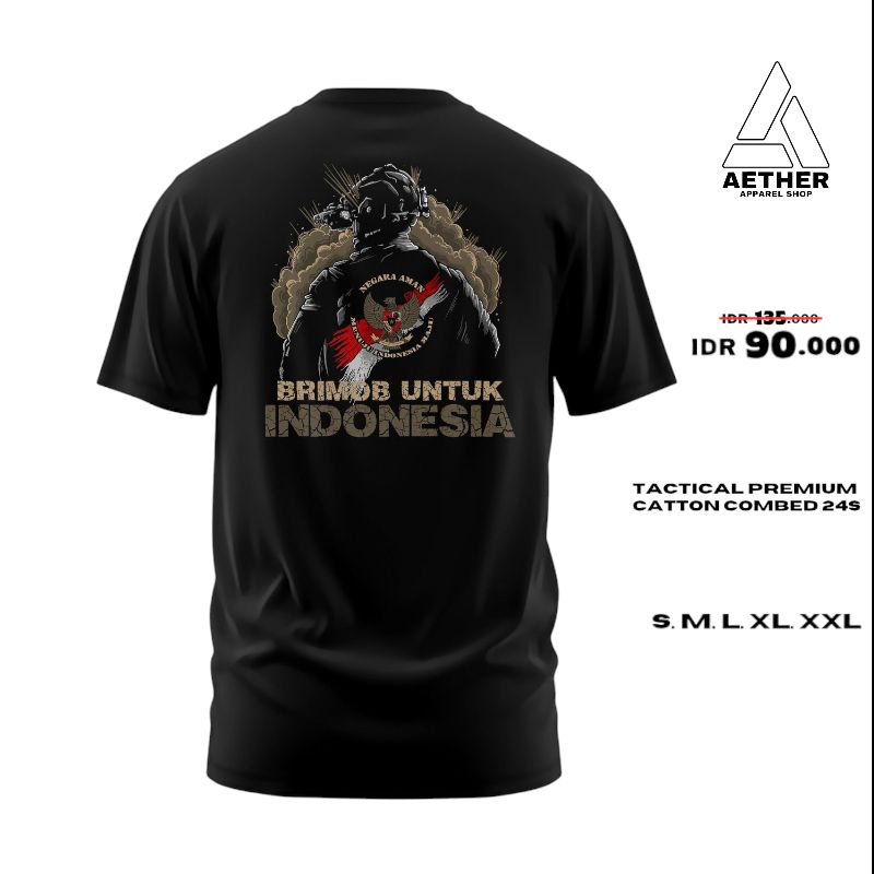 Baju Kaos Tactical | Tactical Brimob Untuk Indonesia | Tactical Kaos T-shrit