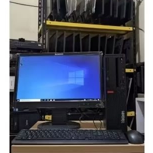 PAKET FULLSET PC LENOVO M720s I3-8100 RAM 8GB SSD 256GB MONITOR 19INCH
