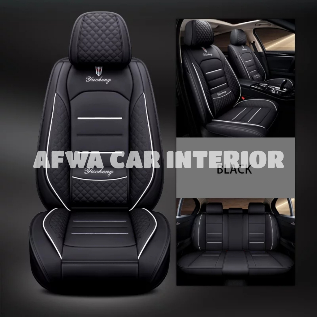 Sarung Jok Mobil Brio Satya 2022 - 2024 Fullset 2 Baris Bahan Ferrari