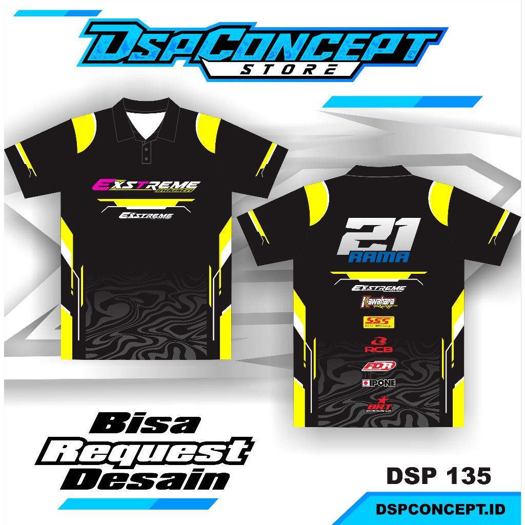 JERSEY RACING kaos baju jersey racing custom full printing jersey balap jersey bisa ubah nama nomor 