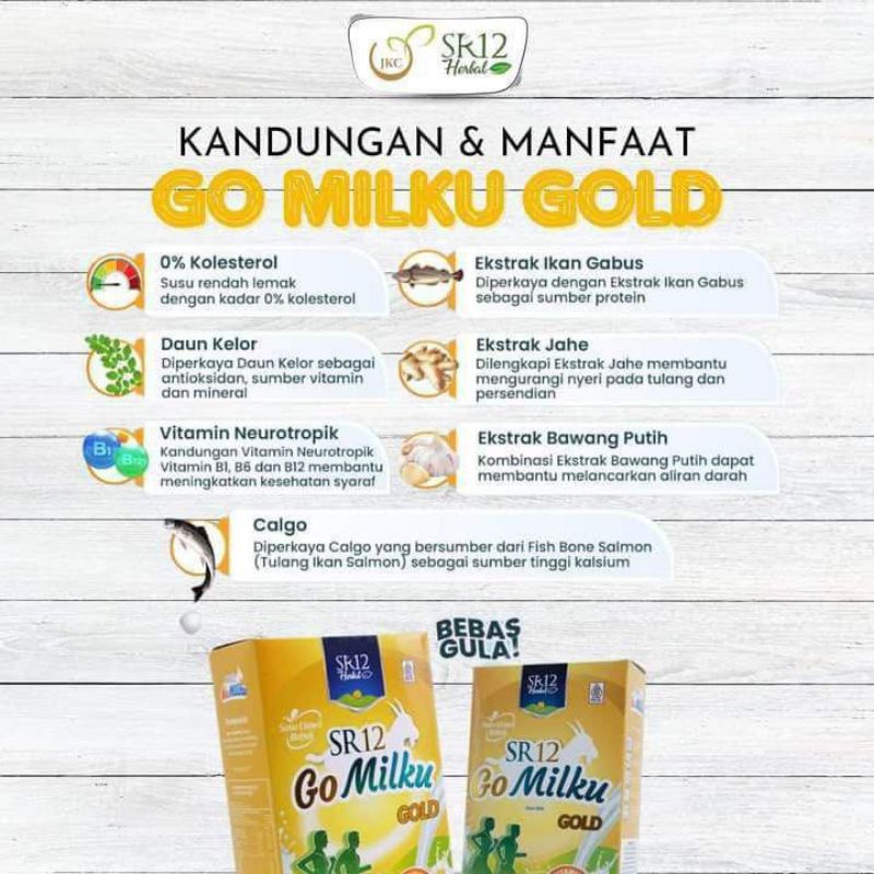 

Gomilku Gold SR12 | Susu Kambing cocok untuk lansia