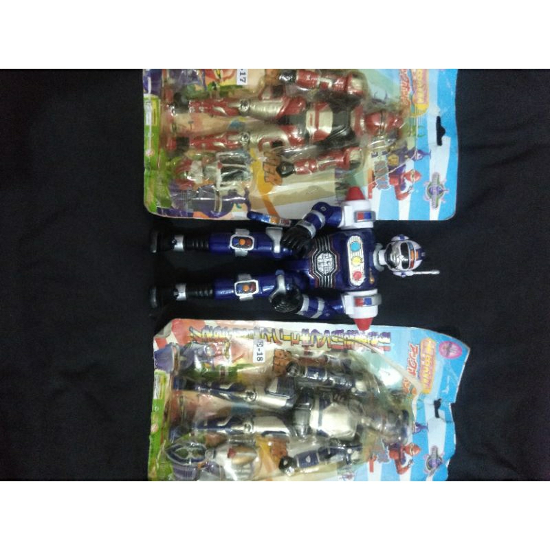 Action figure BattleBorgs & Blue Senturion Rangers Vintage custom ripaint