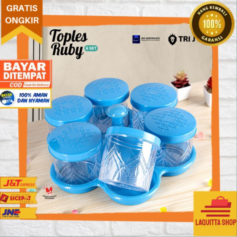 "Toples Calista Daun 6 + Nampan | Set Toples Elegan untuk Kue Kering, Snack & Makanan | Desain Canti