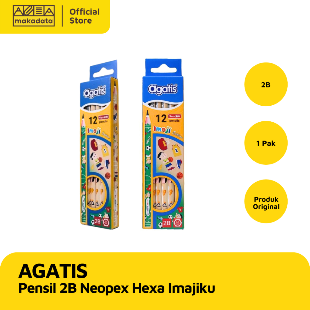 

PENSIL/ PENCIL AGATIS 2B NEOPEX HEXA IMAJIKU SPORTS BALL MURAH