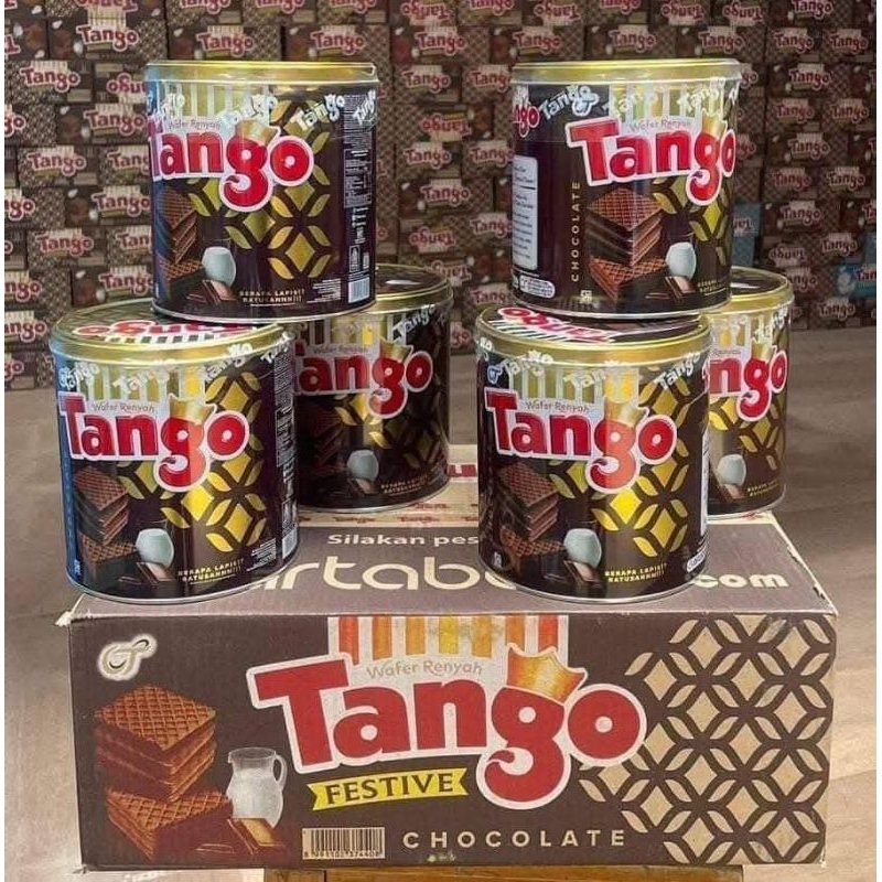 

tango wafer kaleng satu dos isi 6 vanila/coklat 240gr/klng