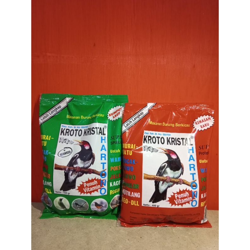 Kroto Kristal Hartono Hijau dan Merah