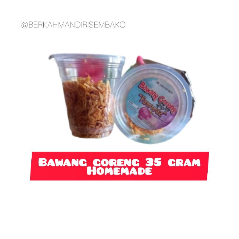 

Bawang goreng homemade 35 gram