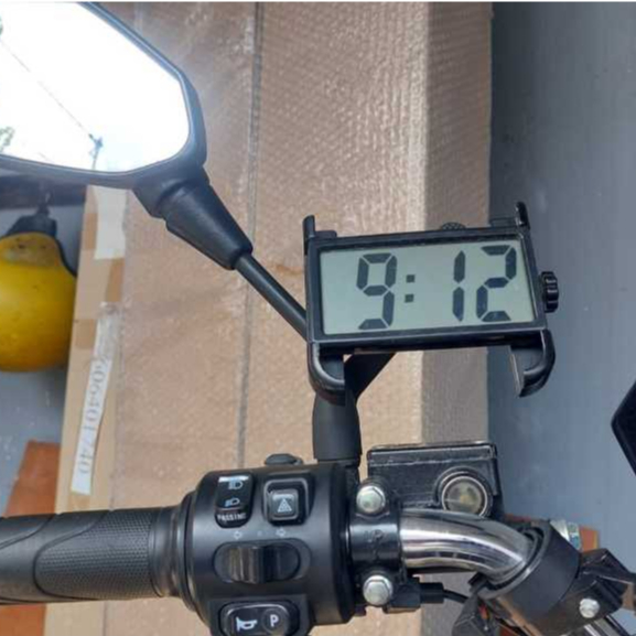 Jam Digital Tipis untuk Dashboard Motor / Mobil