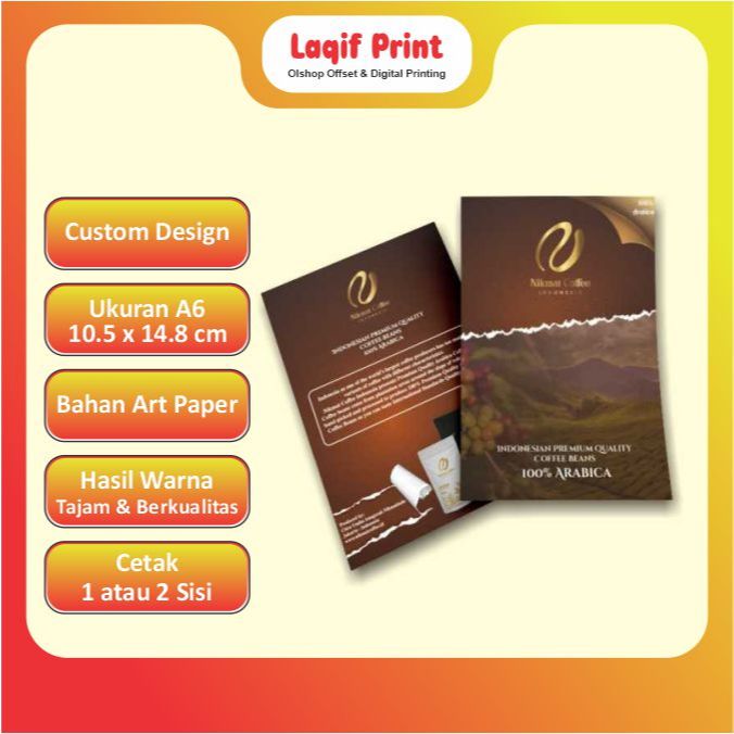 

Cetak Brosur / Flyer ukuran A6 Express