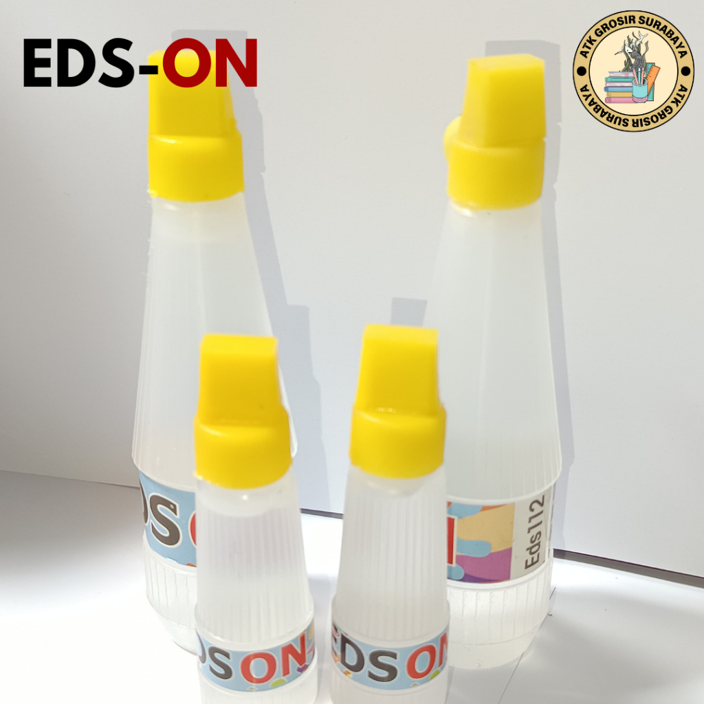 

Lem Cair EDS-ON Lem Cair Kertas 22ML dan 75ML Lem Tutup Kuning Lem Kertas Cair