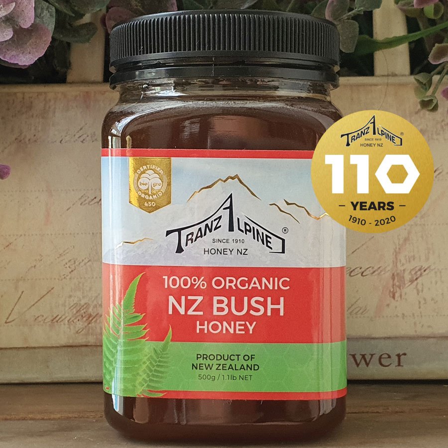 

TranzAlpine Organic Bush Honey, 250g/500g, Madu Hutan New Zealand