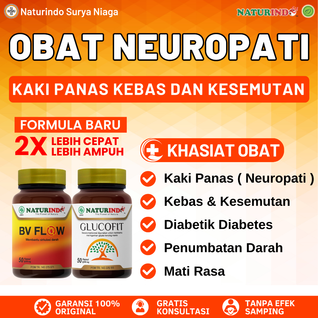 Obat Kaki Panas Neuropati Retinopati Diabetik Diabet Diabetes Kebas Kesemutan dan Mati Rasa Bv Flow