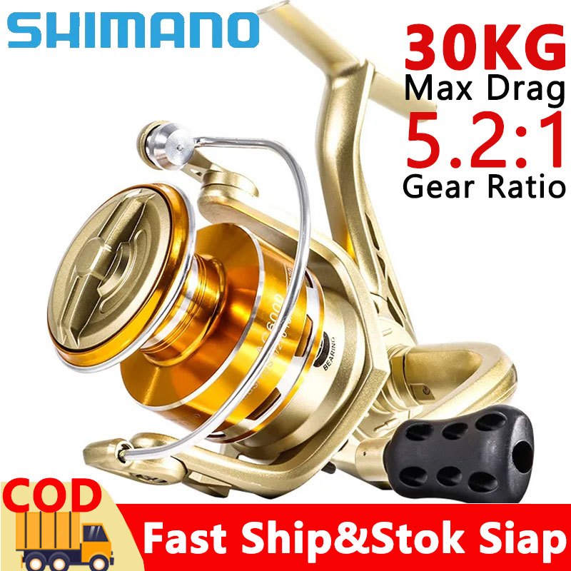 BestPromo Stok LokalShimano Coralov Ac1000-7000 Reel Pancing Daido Murah Cuci Gudang Katrol Pancing