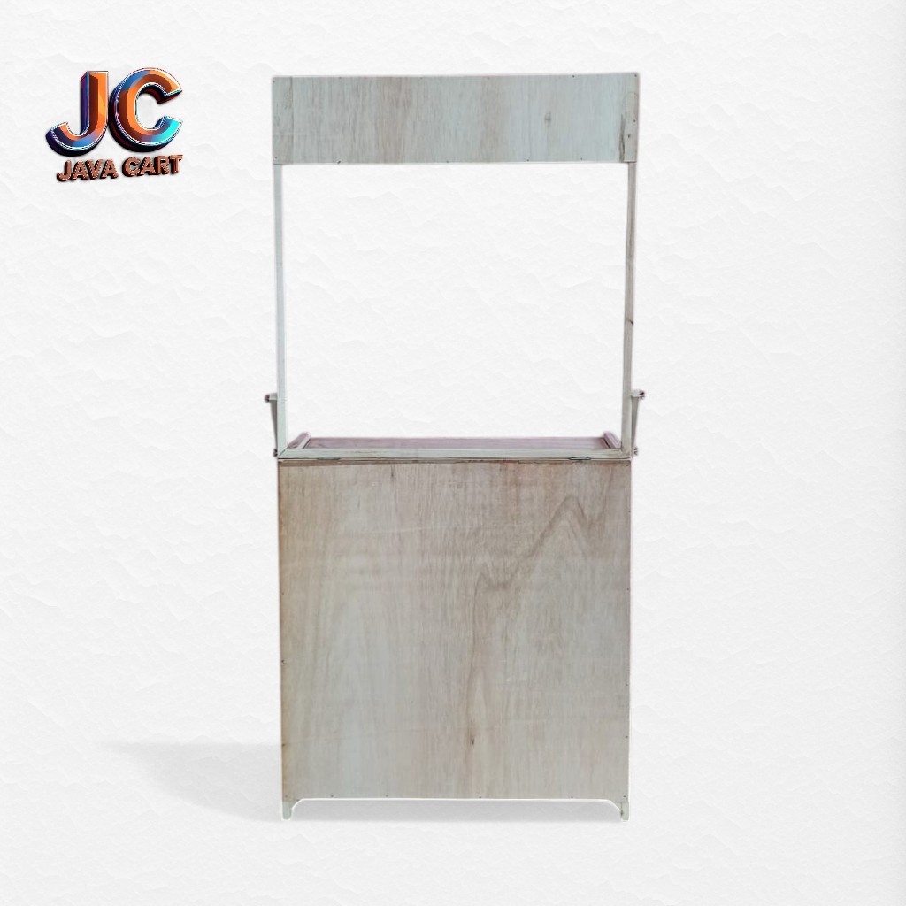 Booth Portable Kayu 80x40cm Model Full Lipat Polos