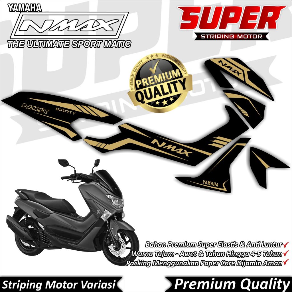 Stiker Nmax Old Anti Luntur keren Striping Nmax Old Striping Yamaha Nmax Old Simple