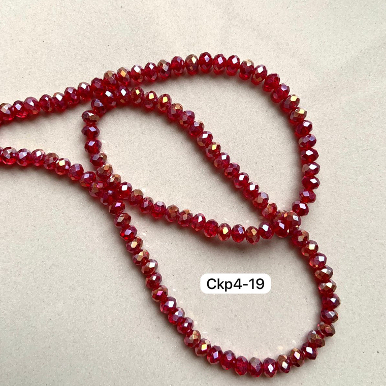 CEKO PAO 4MM / CEKO AB PELANGI BULAT / KRISTAL CEKO BULAT / MANIK CEKO PAO / MANIK CEKO BULAT