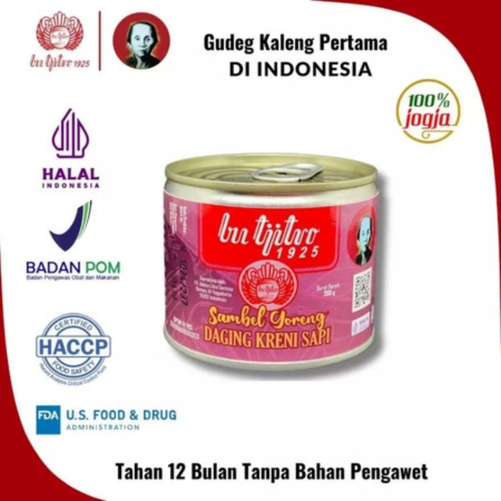 

SAMBAL GORENG DAGING KRENI BU TJITRO, SAMBAL KRECEK MERCON, SAMBAL KALENG JOGJA, GUDEG JOGJA