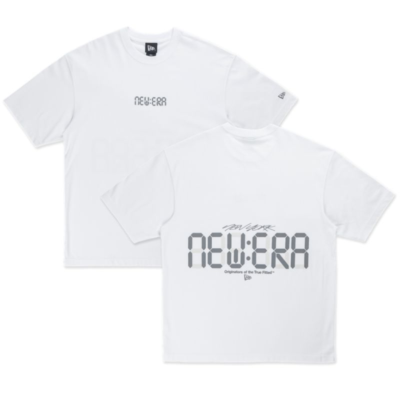 T-Shirt New Era Cap City Sport White Oversized Original