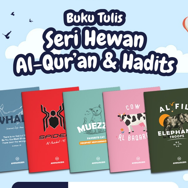 

Ammar Kids Buku Tulis Anak Sekolah Bergambar Lucu Isi 20 Lembar 1 Pack 5 Buku Ukuran A5 Kertas Tebal Sampul Series Alquran Hadits Hewan Terbaru Kekinian