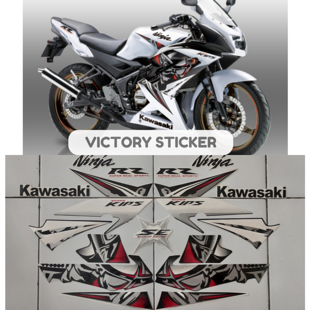 Striping NINJA RR SE 2013 putih