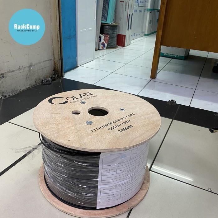 Kabel FO FTTH Dropcore 2Core 3 Celing 1000m/roll