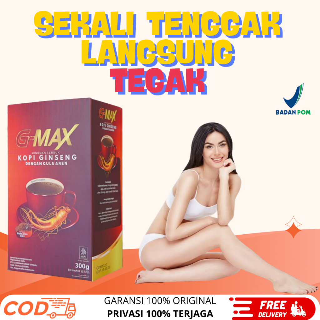 

BISA COD-Minuman Kopi Gmax Original - Kopi Stamina PriaKuat Tahan Lama - G-max Kopi Gingseng Dengan Gula Aren Gmax Coffe Gmax Bubuk