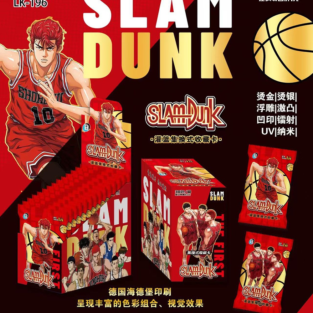 Kartu Koleksi Collectible Card Game Viral Kartu Slam Dunk Trading Card Original Kartu Anime