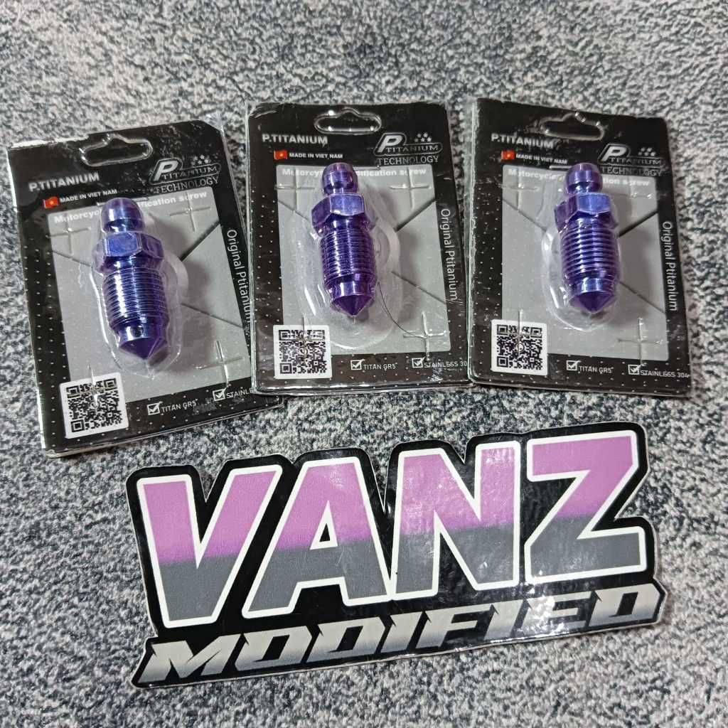 Nepel Angin Titanium M10 Drat 14 Halus 1.00 Kasar 1.25 Titanium