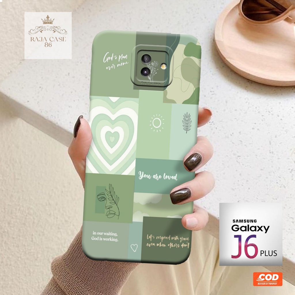 Softcase Samsung Galaxy J6 Plus - Rajacase - Case Samsung J6+ - Motif Case Aesthetic - Case Samsung 