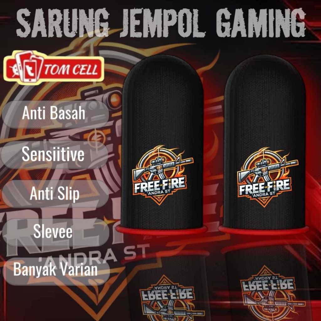 Sarung Jempol Game Isi 2pcs / 1 Pasang Anti Basah Rensponsif Sensitive Touchreen Anti Slip Gaming Mo
