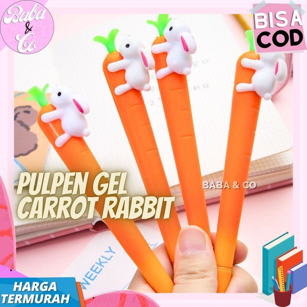 

PEN LUCU PULPEN GEL KELINCI WORTEL PEN UNIK CARROT RABBIT IMUT PULPEN KELINCI WORTEL FULLBODY PENA GEL GROSIR KELINCI WORTEL