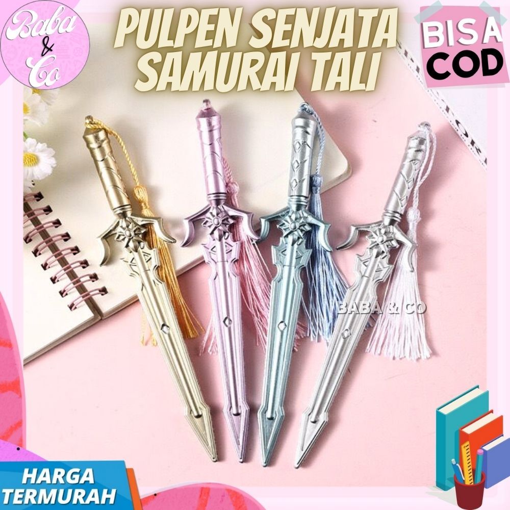 

PULPEN UNIK PEN SENJATA PEDANG TALI SAMURAI PULPEN IMUT LUCU PULPEN PEDANG MAINAN TALI FULLBODY TERMURAH COD