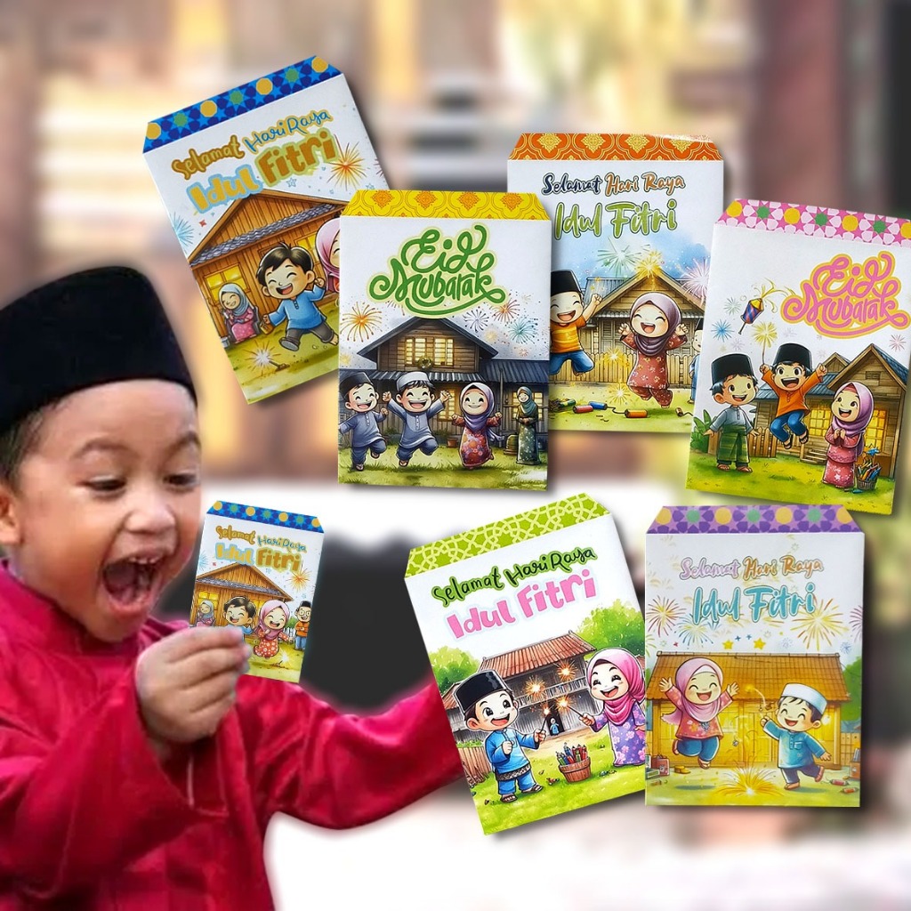 

Amplop Lebaran Idul Fitri| Amplop Karakter| Angpao Lucu| (1 Bal Isi 100 Pak)