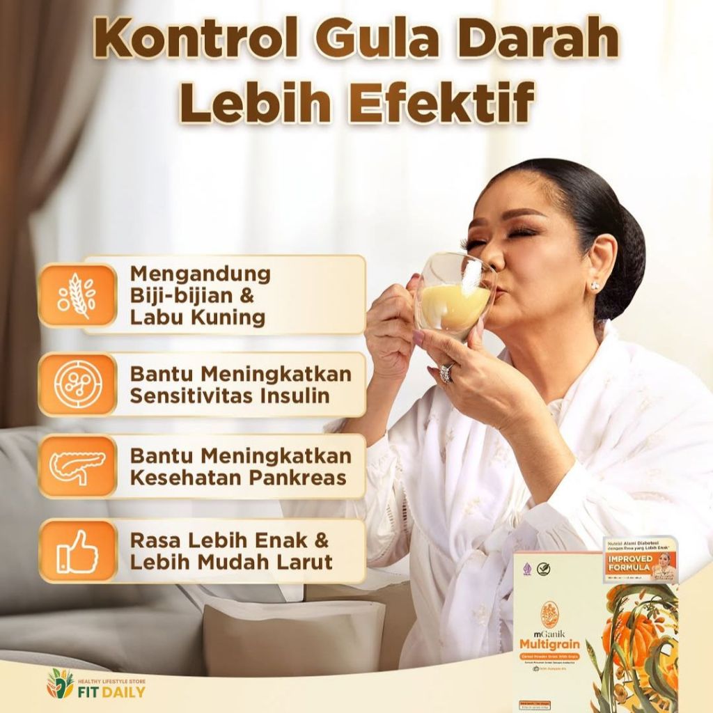 

[Kemasan Lama - Exp. Desember 2025] - mGanik Multigrain - Serbuk Minuman Sereal dengan Aneka Biji