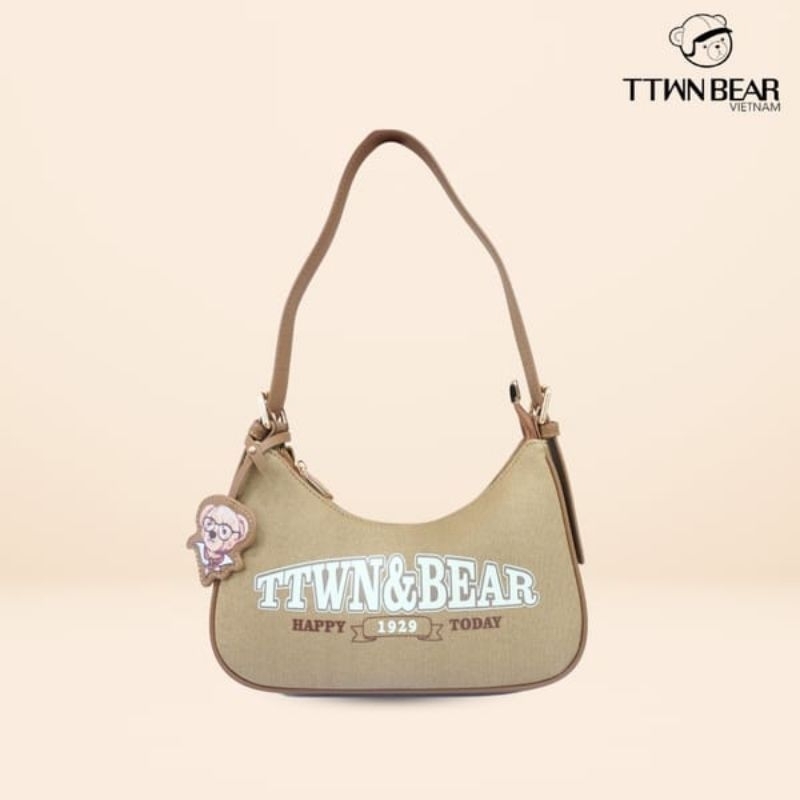 Tas Ttwn Bear Bangkok Original Tn3971 Coklat Brown Selempang Slempang Slingbag Sling Wanita Woman Wo