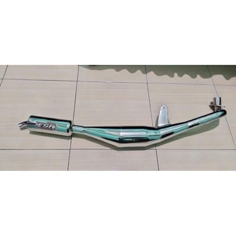 ESR exhaust knalpot Suzuki bravo,rc100,rc80 full crum