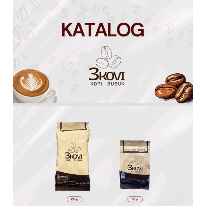 

Kopi Bubuk Premium Cap 3KOVI 30grm