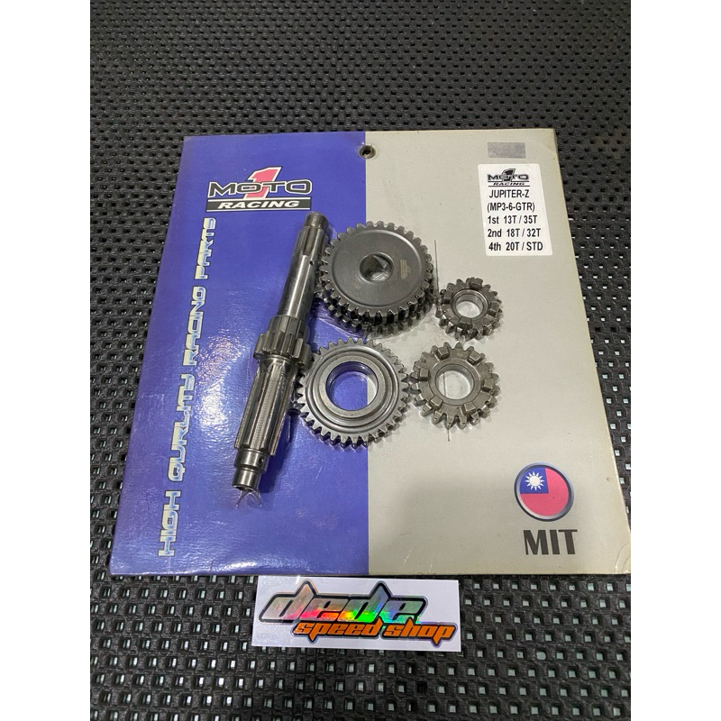 GEAR GIGI RASIO MOTO 1 JUPITER-Z MP3-6GTR 13/35 18/32 20/STD