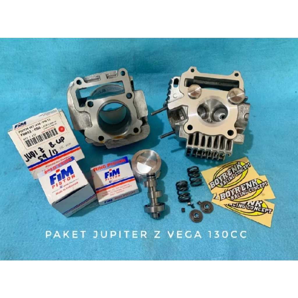 PAKET BORE UP JUPITER Z / VEGA R NEW 5TN 130 CC - BOYRENK OLSHOP_BRC
