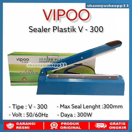 Mesin Press Plastik Impulse Sealer 30 cm VIPOO V300 PROMO