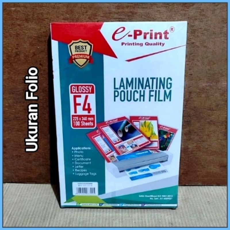 

30 Lembar Plastik Laminating A4 / F4 EPRINT