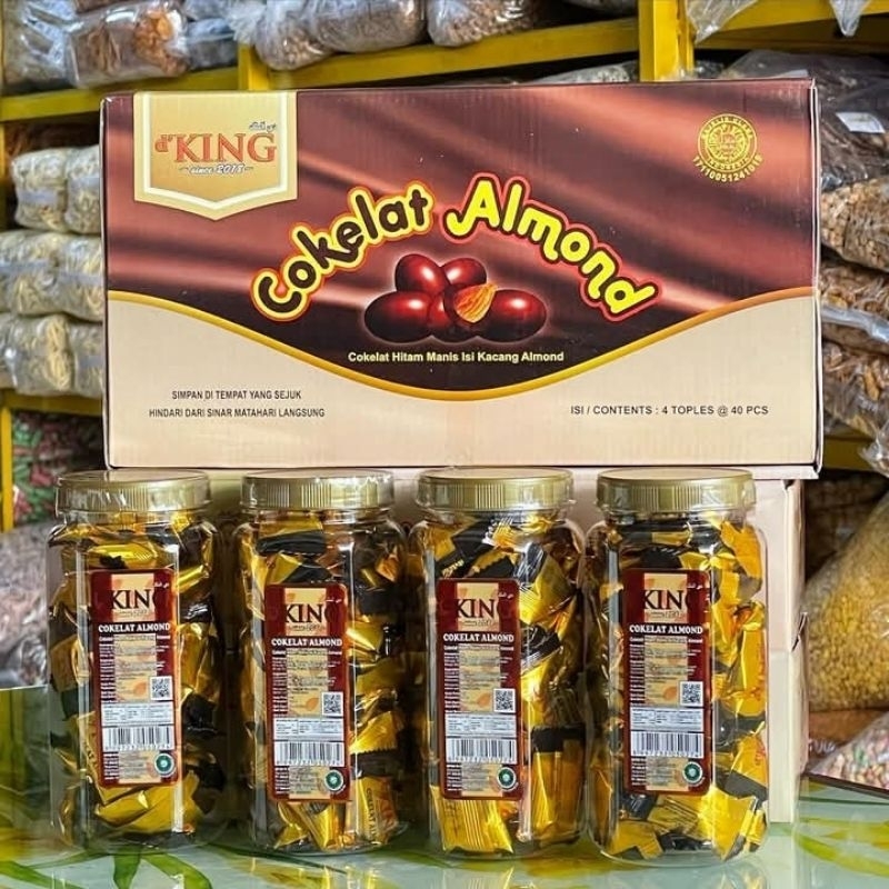 

Ready coklat almond dking 4 toples