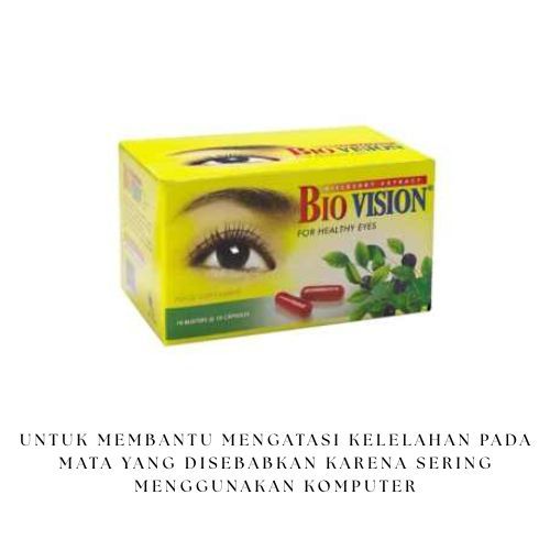Biovision / Bio Vision / Vitamin Mata / Suplemen Kesehatan Mata / Bio Vision 1 Strip Isi 10 Kapsul