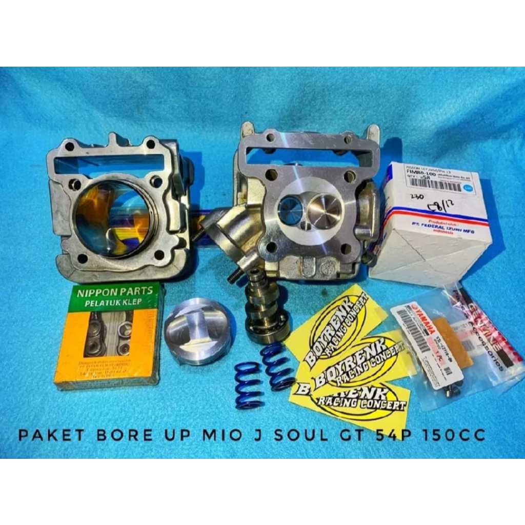 PAKET BORE UP MIO J SOUL GT 54P 150cc By BOYRENK OLSHOP_BRC