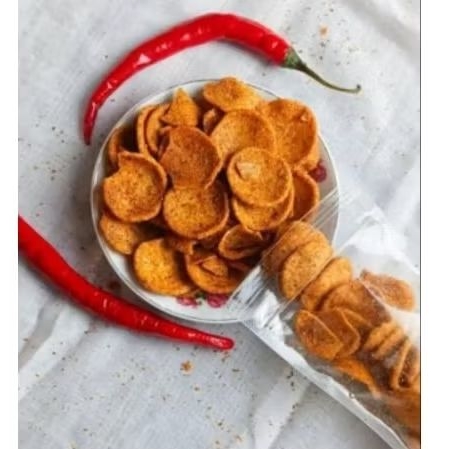 

Basreng bulat pedas/basreng koin pedas Mang AI