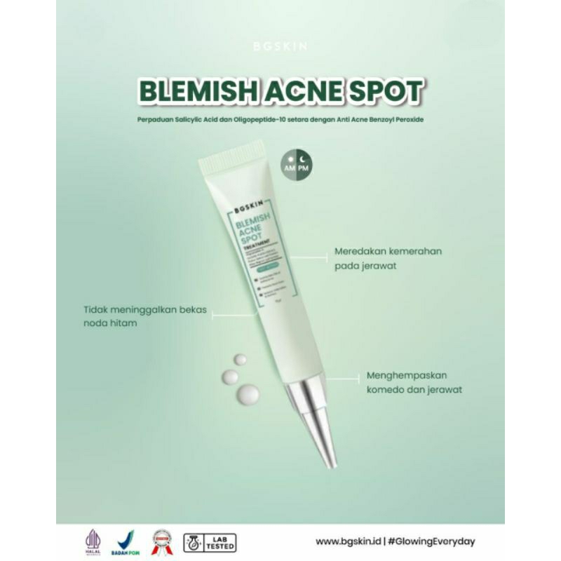 BG SKIN Blemish Acne Spot Cream Totol Penghilang Jerawat