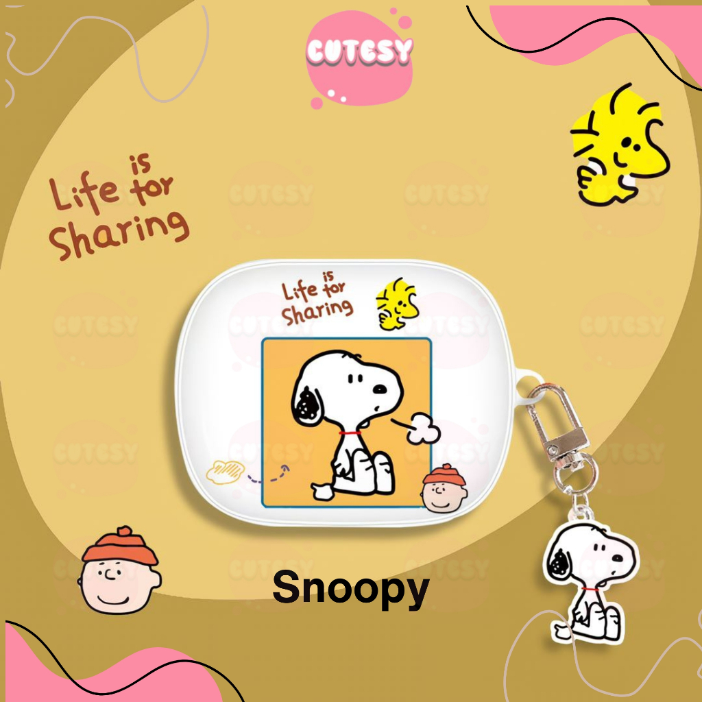 RJ2 Casing Silicone Earphone Earbuds TWS Bowie E18 Case Transparant Motif